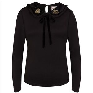 NWT Joanie top Peter Pan collar Bee like Modcloth